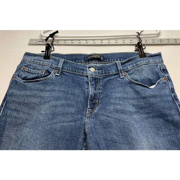 Levi's jeans womens 15 34 x 32 524 too superlow low rise blue - Picture 2 of 10